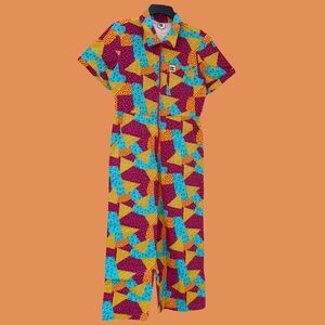 Ragan Organic Cotton Boilersuit in Memphis Print